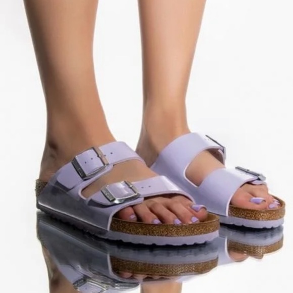 Birkenstock Arizona Patent Birko-Flor Sandals - Picture 2 of 12